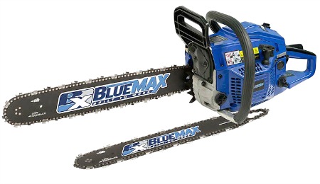 blue max 20 inch chainsaw plus extra bar and chain